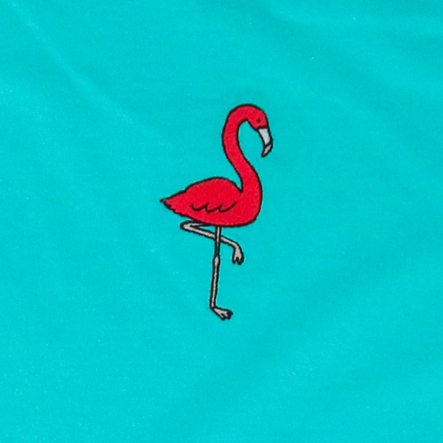 Flamingo Embroidered Boxy Tee