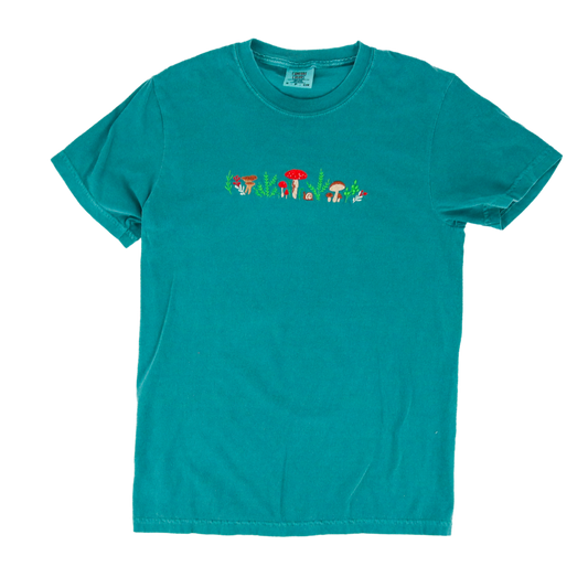 Mushroom Forest Embroidered Tee