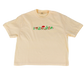 Mushroom Forest Ivory Embroidered Boxy Tee