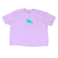 Purple Manatee Embroidered Boxy Tee