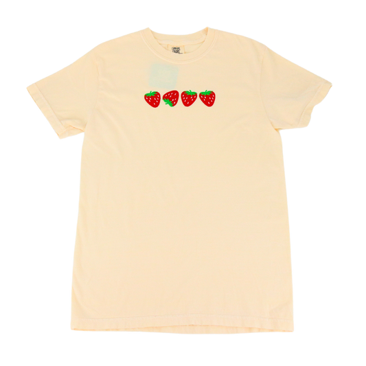 Strawberry Fields Embroidered Tee