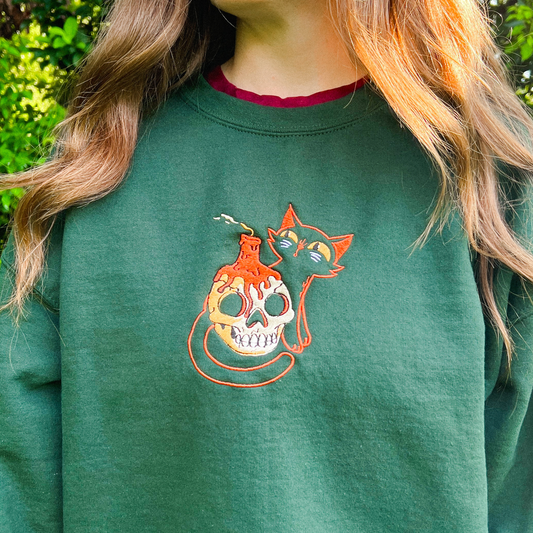 Cat & Skeleton Sweatshirt