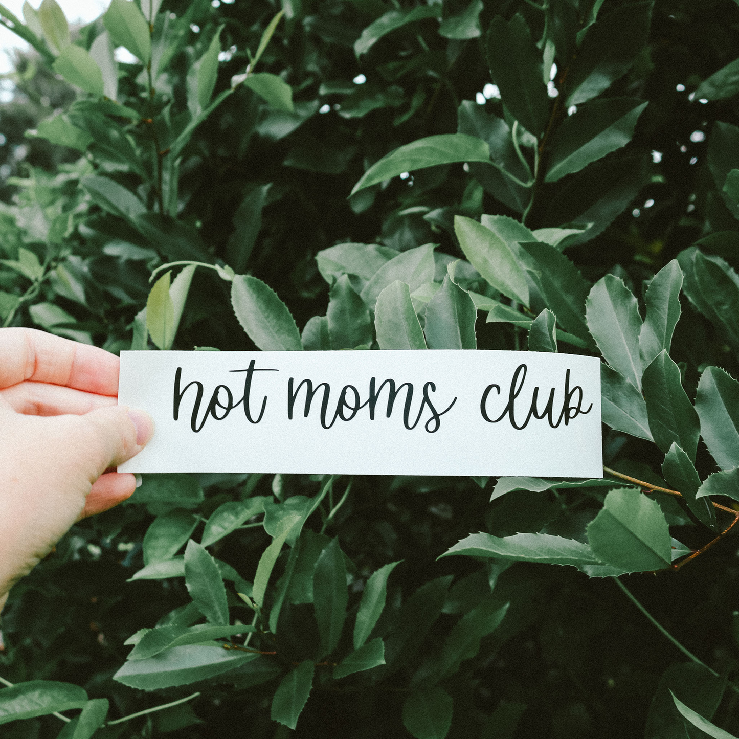 Hot Moms Club Mirror Decal