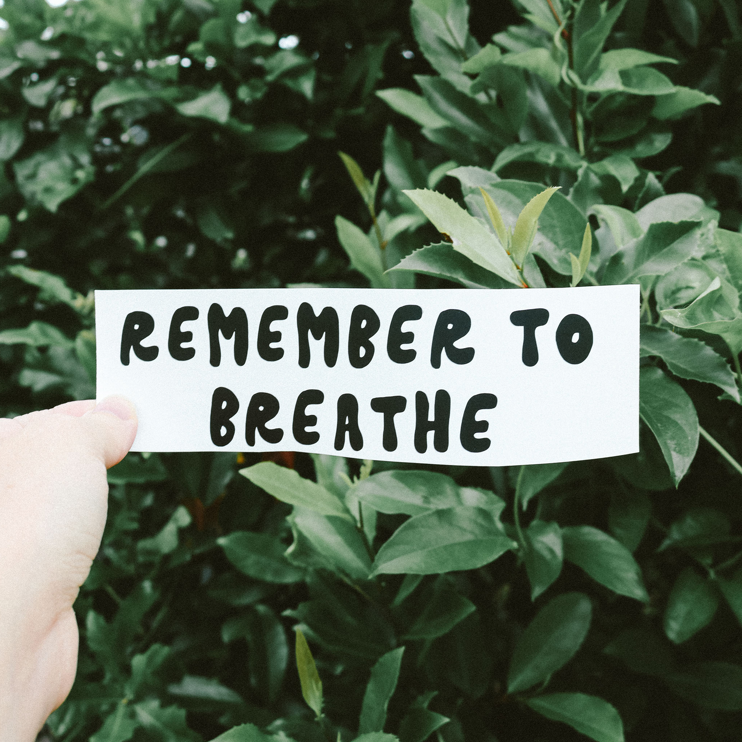 Remember to Breathe Mirror Decal