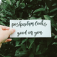 Postpartum Looks Good On You Mirror Decal